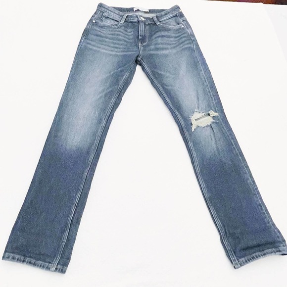 Zara Vintage Dark Wash Ripped Skinny Denim Jeans SZ2 - Picture 3 of 8